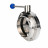 Затвор дисковый поворотный WBV3131E-2W-W-H Ду125 Ру10, пищевая нержавеющая сталь 304, уплотнение - EPDM, под приварку, с рукояткой в Алматы
