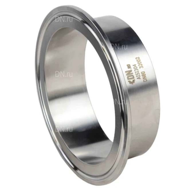 Штуцер CLAMP UC-31-W-119 Ду100 Ру10, корпус - нержавеющая сталь 304, присоединение - под приварку в Алматы