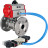 Кран шаровой BV3232P(3pc)-FP-F-ISO-H Ду65 Ру25, трехсоставной полнопроходной фланцевый, нержавеющая сталь SS316, уплотнение - PTFE, с пневмоприводом PA-DA-105 двойного действия, с пневмораспределителем 4V320-10 AC220V в Алматы