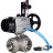 Кран шаровой BV3232P(4pc)-SP-3WL-T-ISO-H Ду80 Ру40, стандартнопроходной, четырехсоставной, корпус - нержавеющая сталь 316, уплотнение - PTFE, внутренняя резьба, с пневмоприводом PA-DA-105-1, пневмораспределителем 4V320-10 AC220V, БПВ AFC2000 в Алматы