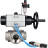 Кран шаровой BV3232P(4pc)-SP-3WL-T-ISO-H Ду80 Ру40, стандартнопроходной, четырехсоставной, корпус - нержавеющая сталь 316, уплотнение - PTFE, внутренняя резьба, с пневмоприводом PA-DA-105-1, пневмораспределителем 4V320-10 AC220V, БПВ AFC2000 в Алматы