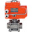 Кран шаровой BV3232P(3pc)-FP-W-ISO-H WDVF Ду40 Ру40 полнопроходной, трехсоставной, корпус - нержавеющая сталь 316, уплотнение - PTFE, под приварку, с 1/4-оборотным электроприводом QT-N-005EM-O1-220VAC-У1 HARK в Алматы