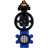 Затвор дисковый поворотный WBV1631N-2W-Fb-H Ду125 Ру16 LUG корпус - чугун QT450, диск - нержавеющая сталь 304, уплотнение - NBR, с пневмоприводом PA-DA-105-1 и БКВ APL-410N EX в Алматы