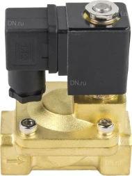 Клапан электромагнитный VS400-ET-NC-220VAC 3/4″ Ду20 Ру16, соленоидный двухходовой, корпус - латунь, уплотнение - EPDM, резьбовой, нормально-закрытый, пилотный, катушка - 220В