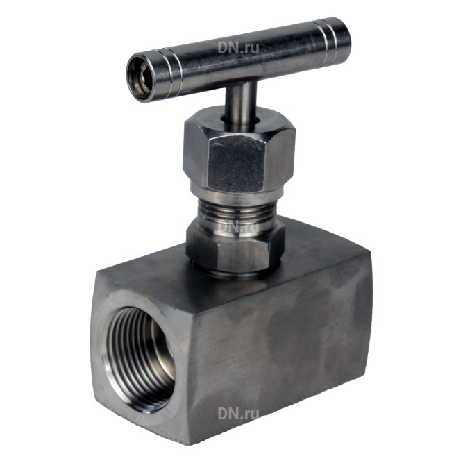 Клапан игольчатый VN3131M-T-Ht 1/2″ Ду15 Ру400 резьбовой, корпус - нержавеющая сталь 304, уплотнение - металл, с Т-образной рукояткой в Алматы