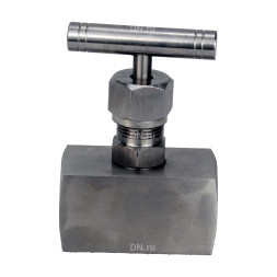 Клапан игольчатый VN3131M-T-Ht 1/2″ Ду15 Ру400 резьбовой, корпус - нержавеющая сталь 304, уплотнение - металл, с Т-образной рукояткой