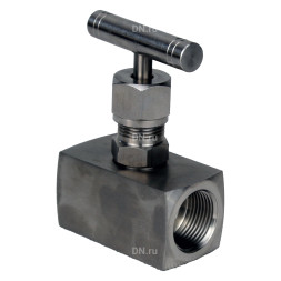 Клапан игольчатый VN3131M-T-Ht 1/2″ Ду15 Ру400 резьбовой, корпус - нержавеющая сталь 304, уплотнение - металл, с Т-образной рукояткой