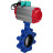 Затвор дисковый поворотный WBV1631N-2W-Fb-H Ду65 Ру16 LUG корпус - чугун QT450, диск - нержавеющая сталь 304, уплотнение - NBR, с пневмоприводом PA-DA-065, пневмораспределителем 4M310-08 DC24V и магнитным переключателем ALS200D в Алматы