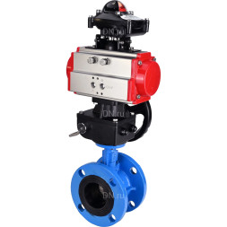 Затвор дисковый поворотный WBV1313E-2W-F-H Ду150 Ру16 фланцевый, корпус - чугун GGG40, диск - чугун GGG40, уплотнение - EPDM, с пневмоприводом PA-DA-130, БКВ APL-210N и ручным дублером MON1-250-T26-ISO