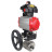 Кран шаровой BV3232P(4pc)-SP-3WL-T-ISO-H Ду50 Ру63 стандартнопроходной трехходовой L-тип, нержавеющая сталь SS316, внутренняя резьба, PTFE, пн.привод PA-DA-065, пн.распределитель 4M310-08 DC24V, БКВ APL-410N EX и ручным дублером MON1-250-T26-ISO в Алматы