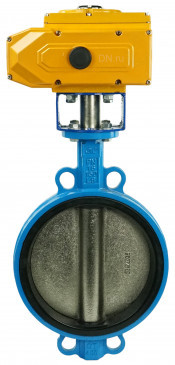 Затвор дисковый поворотный WBV1413E-2W-Fb-H Ду200 Ру16, корпус - чугун GGG50, диск - чугун GGG40, уплотнение - EPDM, с электроприводом QT-N-030EM-A1-220VAC-У1 220В (4-20мА) HARK в Алматы