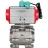 Кран шаровой BV3232P(3pc)-FP-SW-ISO-H Ду100 Ру63 полнопроходной, корпус - нержавеющая сталь SS316, под приварку, с пневмоприводом PA-DA-105, магнитным переключателем ALS200D в Алматы