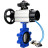 Затвор дисковый поворотный WBV1631E-2W-Fb-H Ду125 Ру16 LUG корпус - чугун QT450, диск - нержавеющая сталь 304, уплотнение - EPDM, с пневмоприводом PA-DA-105-1, пневмораспределителем 4V320-08 AC220V и БКВ APL-210N в Алматы
