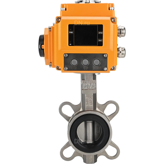 Затвор дисковый поворотный WBV3232E-2W-Fb-H Ду300 Ру16, корпус - нержавеющая сталь 316L, диск - нержавеющая сталь 316L, уплотнение - EPDM, с электроприводом QT-N-060EM-A1-220VAC-У1 (4-20мА) HARK в Алматы
