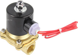 Клапан электромагнитный VS100-VT-NC-24VDC 1/2″ Ду15 Ру10, соленоидный двухходовой, корпус - латунь, уплотнение - Viton, резьбовой, нормально-закрытый, прямого действия, катушка - 24В