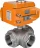 Кран шаровой BV3232P(4pc)-SP-3WL-T-ISO-H Ду10 Ру63 стандартнопроходной L-тип, трехходовой, нержавеющая сталь SS316, внутренняя резьба, уплотнение - PTFE, с эл. приводом E34-N-005EM-O1-220VAC-У1 в Алматы