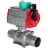 Кран шаровой BV3131P(3pc)-FP-W-ISO-H LONG Ду32 Ру40 полнопроходной, корпус - нержавеющая сталь 304, уплотнение - PTFE, под приварку, с пневмоприводом PA-DA-052 и магнитным переключателем ALS200D в Алматы