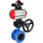 Затвор дисковый поворотный WBV1313E-2W-F-H Ду200 Ру16 фланцевый, корпус - чугун GGG40, диск - чугун GGG40, уплотнение - EPDM, с пневмоприводом PA-DA-140, БКВ APL-210N и ручным дублером MON2-450-T28-ISO в Алматы