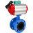 Затвор дисковый поворотный WBV1313E-2W-F-H Ду80 Ру16 фланцевый, корпус - чугун GGG40, диск - чугун GGG40, уплотнение - EPDM, с пневмоприводом PA-DA-105 и магнитным переключателем ALS200D в Алматы