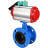Затвор дисковый поворотный WBV1313E-2W-F-H Ду80 Ру16 фланцевый, корпус - чугун GGG40, диск - чугун GGG40, уплотнение - EPDM, с пневмоприводом PA-DA-105 и магнитным переключателем ALS200D в Алматы