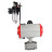 Кран шаровой BV3232P(2pc)-FP-T-ISO-H Ду50 Ру63 полнопроходной двухходовой, нержавеющая сталь SS316, внутренняя резьба, уплотнение - PTFE, с пневмоприводом PA-SA-105 с возвратными пружинами, с пневмораспределителем 4M310-08 220В, с БПВ AFC2000 в Алматы
