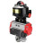 Кран шаровой BV3232P(4pc)-SP-3WL-T-ISO-H 1 1/4″ Ду32 Ру63 стандартнопроходной трехходовой L-тип, нержавеющая сталь SS316, внутренняя резьба, уплотнение - PTFE, с пн.приводом PA-SA-065 пн.распределителем 4M310-08 DC24V БКВ APL-510N-EX в Алматы