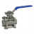 Кран шаровой BV3232P(3pc)-FP-T-ISO-H 1 1/2″ Ду40 Ру40 полнопроходной, нержавеющая сталь AISI 316, резьбовой, с ISO фланцем и рукояткой в Алматы