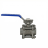 Кран шаровой BV3232P(3pc)-FP-T-ISO-H 1 1/2″ Ду40 Ру40 полнопроходной, нержавеющая сталь AISI 316, резьбовой, с ISO фланцем и рукояткой в Алматы