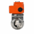 Затвор дисковый поворотный WBV3131E-2W-T-H Ду40 Ру10 резьбовой, корпус - пищевая нержавеющая сталь 304, уплотнение - EPDM, с электроприводом QT-N-003EM-O1-24VDC-У1 HARK в Алматы