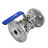 Кран шаровой BV3131P(3pc)-FP-F-H Ду15 Ру40, полнопроходной, трехсоставной, сталь 304, уплотнение - PTFE, фланцевый с рукояткой в Алматы