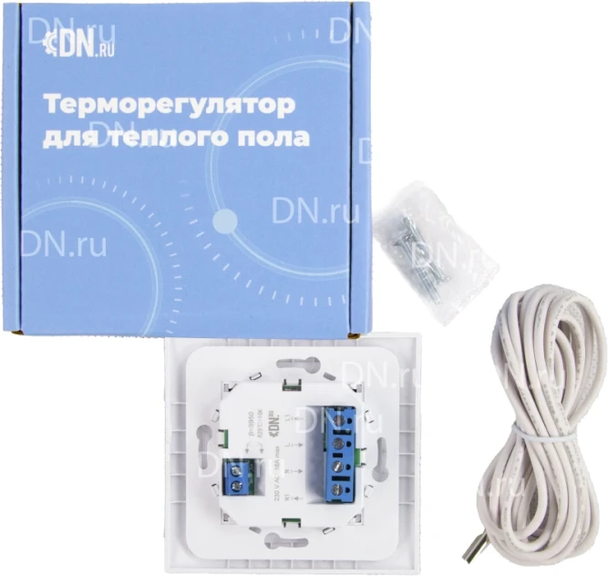 Терморегулятор для теплого пола T03SM механический цвет белый в Алматы