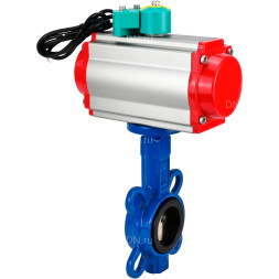 Затвор дисковый поворотный WBV1413E-2W-Fb-H Ду150 Ру16 корпус - чугун GGG50, диск - чугун GGG40, уплотнение - EPDM, с пневмоприводом PA-DA-105, пневмораспределителем 4M310-08 DC24V и магнитным переключателем ALS200D