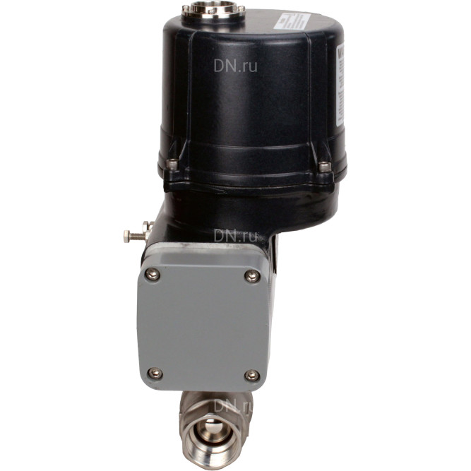 Кран шаровой BV3232P(2pc)-FP-T-ISO-H Ду10 Ру63 полнопроходной, резьбовой, внутренняя резьба, корпус - нержавеющая сталь 316, уплотнение - PTFE, с электроприводом четвертьоборотным QTSA-N-003EM-O0-220VAC с пружинным возвратом в Алматы