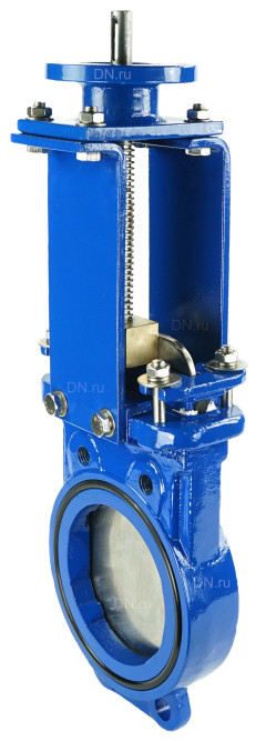 Задвижка шиберная GVKN1331N-2W-Fb-ISO Ду65 Ру16 двусторонняя, межфланцевая, шпиндель - невыдвижной, корпус - чугун GGG40, шибер - нержавеющая сталь 304, уплотнение - NBR, с ISO-фланцем и голым штоком, круглый шток 16, F10 в Алматы