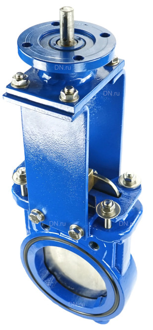 Задвижка шиберная GVKN1331N-2W-Fb-ISO Ду65 Ру16 двусторонняя, межфланцевая, шпиндель - невыдвижной, корпус - чугун GGG40, шибер - нержавеющая сталь 304, уплотнение - NBR, с ISO-фланцем и голым штоком, круглый шток 16, F10 в Алматы
