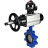 Затвор дисковый поворотный WBV1631E-2W-Fb-H Ду125 Ру16 LUG корпус - чугун QT450, диск - нержавеющая сталь 304, уплотнение - EPDM, с пневмоприводом PA-DA-105-1 и БКВ APL-510N EX в Алматы