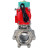 Кран шаровой BV3232P(3pc)-FP-SW-ISO-H Ду80 Ру63 полнопроходной, корпус - нержавеющая сталь SS316, под приварку, с пневмоприводом PA-DA-105, магнитным переключателем ALS200D в Алматы