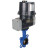 Затвор дисковый поворотный WBV1413E-2W-Fb-H Ду40 Ру16 корпус - чугун GGG50, диск - чугун GGG40, уплотнение - EPDM, 9х9, F05, с электроприводом четвертьоборотным QTSA-N-003EM-O0-220VAC с пружинным возвратом в Алматы