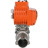 Кран шаровой BV3131P(3pc)-FP-W-ISO-H LONG Ду10 Ру63 полнопроходной, под приварку, корпус - нержавеющая сталь SS304, уплотнение - PTFE, с 1/4-оборотным электроприводом QT-N-003EM-O1-24VDC-У1 24В HARK в Алматы
