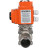 Кран шаровой BV3131P(3pc)-FP-W-ISO-H LONG Ду10 Ру63 полнопроходной, под приварку, корпус - нержавеющая сталь SS304, уплотнение - PTFE, с 1/4-оборотным электроприводом QT-N-003EM-O1-24VDC-У1 24В HARK в Алматы