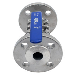 Кран шаровой BV3131P(3pc)-FP-F-H Ду32 Ру40, полнопроходной, трехсоставной, сталь 304, уплотнение - PTFE, фланцевый с рукояткой