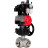 Кран шаровой BV3232P(4pc)-SP-3WL-T-ISO-H Ду40 Ру63 стандартнопроходной 3-ходовой L-тип, нерж.сталь SS316, внутренняя резьба, PTFE, пн.привод PA-DA-065, пн.распределит 4M310-08 DC24V, БКВ APL-410N EX, ручной дублер MON1-250-T26-ISO и БПВ AFC2000 в Алматы