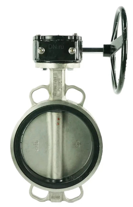 Затвор дисковый поворотный WBV3131V-2W-Fb-H Ду100 Ру16 межфланцевый, корпус - нержавеющая сталь 304, диск - нержавеющая сталь 304, уплотнение - VITON, с редуктором HAM RQN1-180Z-T40 в Алматы