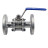 Кран шаровой BV3131P(3pc)-FP-F-H Ду40 Ру40, полнопроходной, трехсоставной, сталь 304, уплотнение - PTFE, фланцевый с рукояткой в Алматы