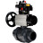 Кран шаровой BV4242E-FP-GRM-ISO Дн25 Ру10 полнопроходной, корпус - НПВХ, шар - НПВХ, уплотнение - EPDM, с пневмоприводом PA-DA-105-1, пневмораспределителем 4M310-08 DC24V, БКВ APL-410N EX и БПВ AFC2000 в Алматы