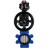 Затвор дисковый поворотный WBV1631N-2W-Fb-H Ду125 Ру16 LUG корпус - чугун QT450, диск - нержавеющая сталь 304, уплотнение - NBR, с пневмоприводом PA-DA-105-1 и БКВ APL-510N EX в Алматы