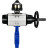 Затвор дисковый поворотный WBV1631N-2W-Fb-H Ду125 Ру16 LUG корпус - чугун QT450, диск - нержавеющая сталь 304, уплотнение - NBR, с пневмоприводом PA-DA-105-1 и БКВ APL-510N EX в Алматы
