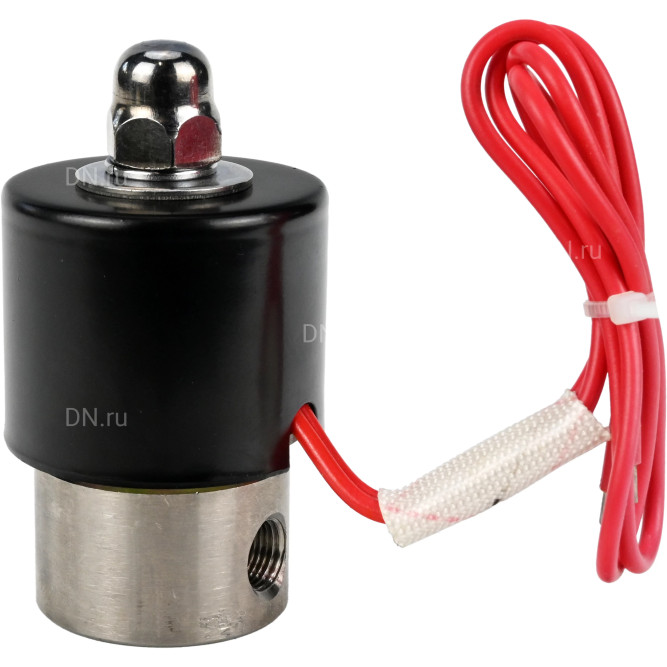 Клапан электромагнитный VS131-ET-NC-220VAC 1/8″ Ду6 Ру10, соленоидный двухходовой, корпус - нержавеющая сталь 304, уплотнение - EPDM, резьбовой, нормально-закрытый, прямого действия, катушка - 220В в Алматы