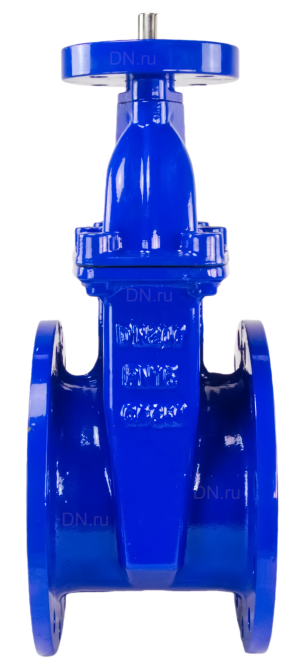 Задвижка клиновая 30ч939р (аналог МЗВ) GVWN1414E-2W-F Ду300 Ру10 двусторонняя, фланцевая, клин - обрезиненный, шпиндель - невыдвижной, корпус - чугун, уплотнение - EPDM, с голым штоком, цвет - синий в Алматы