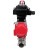 Кран шаровой BV3131P(3pc)-FP-W-ISO-H LONG Ду32 Ру40 полнопроходной, корпус - нержавеющая сталь 304, уплотнение - PTFE, под приварку, с пневмоприводом PA-SA-083 и БКВ APL-410N EX в Алматы